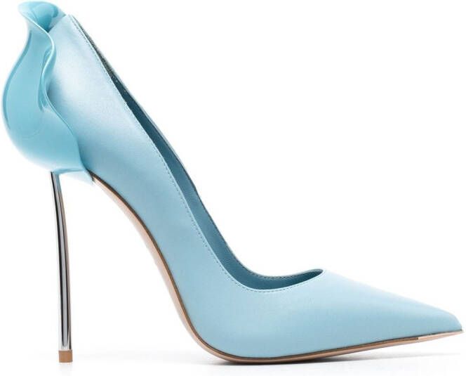 Le Silla Petalo leren pumps Blauw