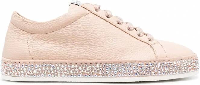 Le Silla Sneakers verfraaid met stras Roze