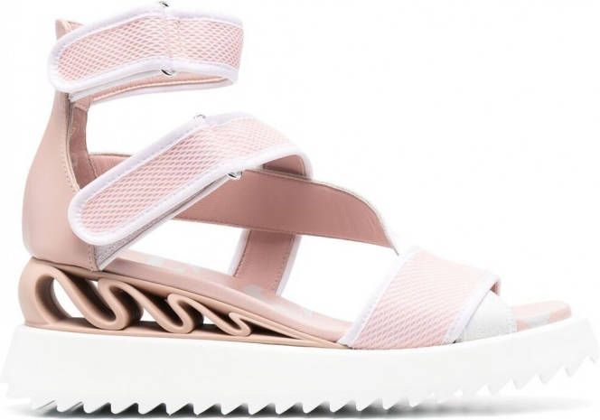 Le Silla Yui sandalen met open neus Roze