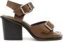 LEMAIRE Leren sandalen 90 mm Bruin - Thumbnail 1