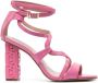 LIU JO Lakleren sandalen Roze - Thumbnail 1