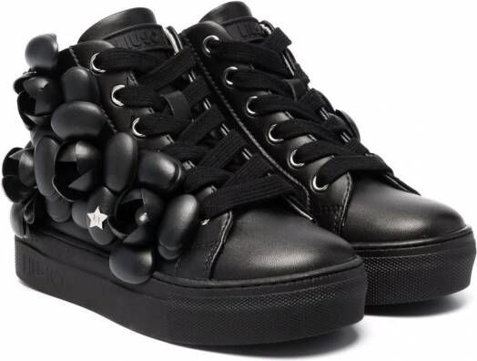 Liu Jo Kids Alicia 133 3D sneakers met bloemdetail Zwart