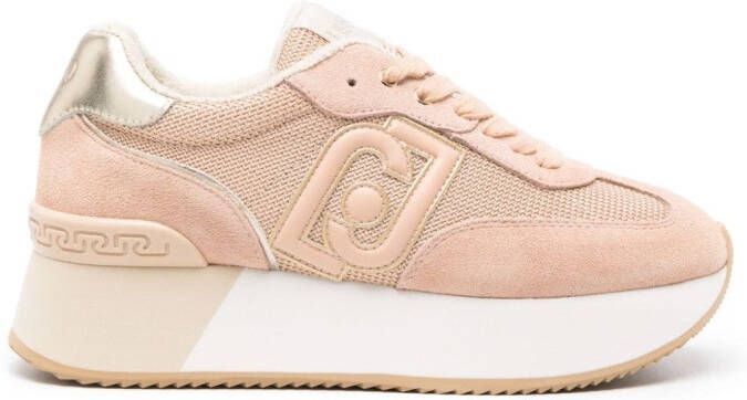 LIU JO Dreamy mesh sneakers Beige