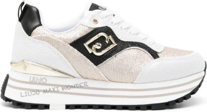 LIU JO Maxi Wonder sneakers met pailletten Goud