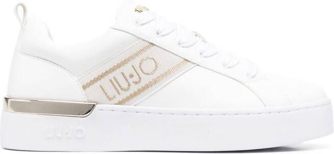 LIU JO Sneakers met logoband Wit