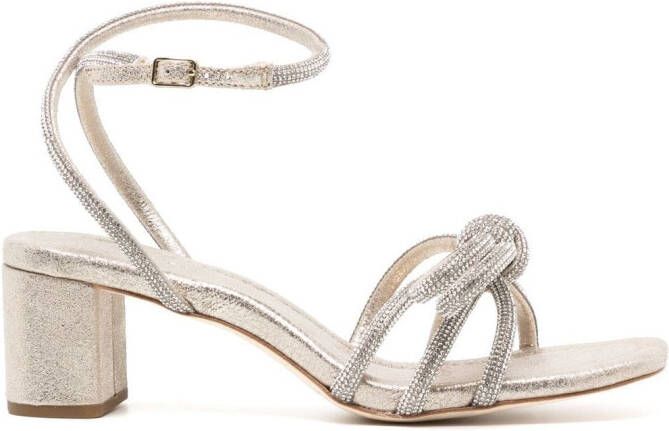 Loeffler Randall Leren sandalen Goud