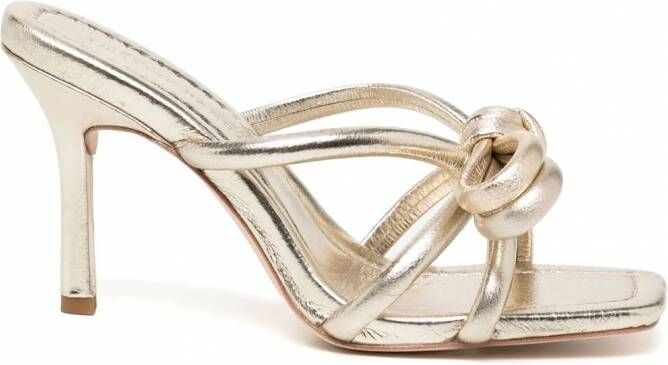 Loeffler Randall Margi geknoopte sandalen Goud