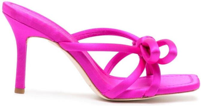 Loeffler Randall Margi satijnen sandalen Roze