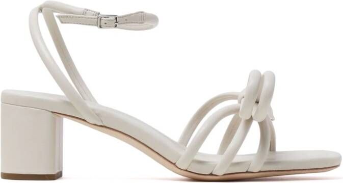 Loeffler Randall Mikel 50mmm sandalen met strikdetail Beige