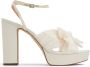 Loeffler Randall Natalia geplooide sandalen Wit - Thumbnail 1