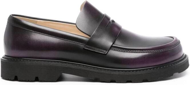 LOEWE Blaze leren loafers met vervaagd effect Paars