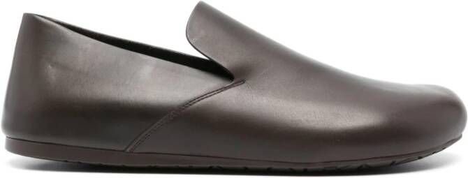 LOEWE Lago leren loafers Bruin