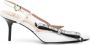 Love Moschino Leren slingback pumps Wit - Thumbnail 1