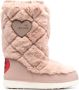 Love Moschino Muiltjes met logoplakkaat Roze - Thumbnail 1