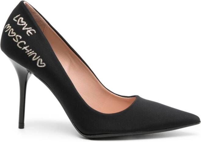 Love Moschino Pumps met logo Zwart