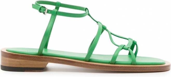 Low Classic Sandalen met open neus Groen