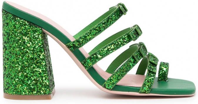 Macgraw Dorothy sandalen met glitter Groen