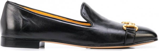 Madison.Maison Loafers met vierkante neus Zwart