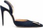 Magda Butrym Slingback pumps met puntige neus Blauw - Thumbnail 1