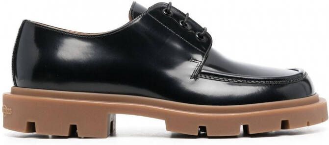 Maison Margiela Ivy lakleren derby schoenen Zwart