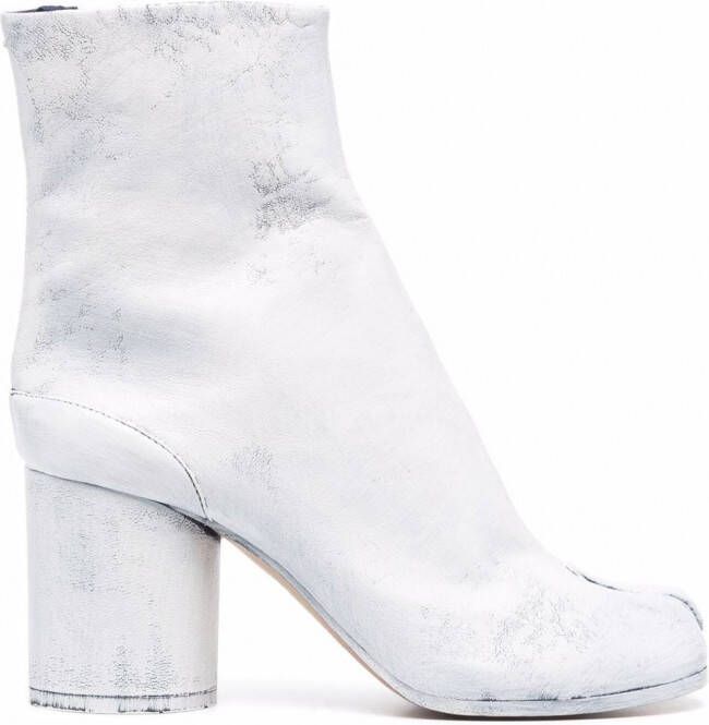 Maison Margiela Tabi 80mm enkellaarzen Wit