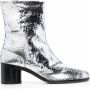 Maison Margiela Tabi 60 enkellaarzen met spiegeleffect Zilver - Thumbnail 1