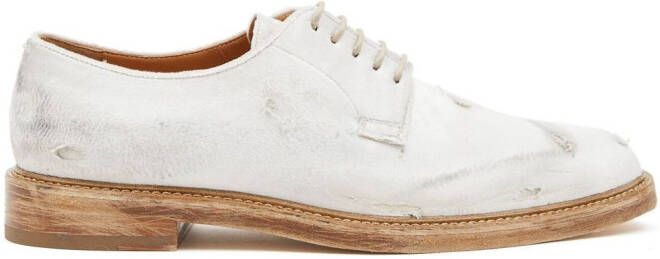 Maison Margiela Oxford fluwelen schoenen Wit