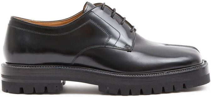 Maison Margiela Tabi derby veterschoenen Zwart