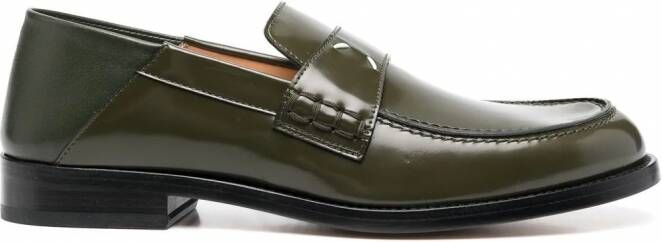 Maison Margiela Leren loafers Groen