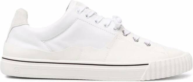 Maison Margiela Low top sneakers met logo-applicatie Wit