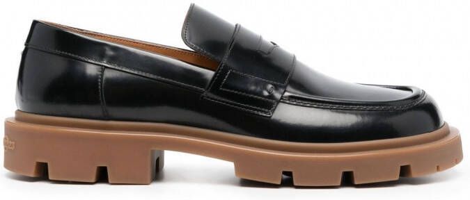 Maison Margiela Ivy leren loafers Zwart