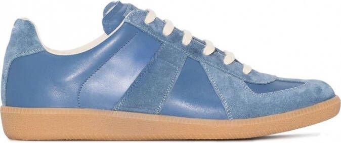 Maison Margiela Replica low-top leren sneakers Blauw