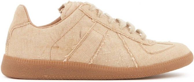 Maison Margiela Replica low-top leren sneakers Beige