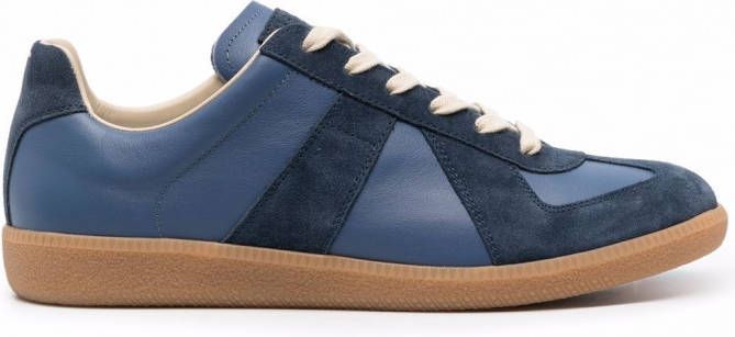 Maison Margiela Replica low-top leren sneakers Blauw