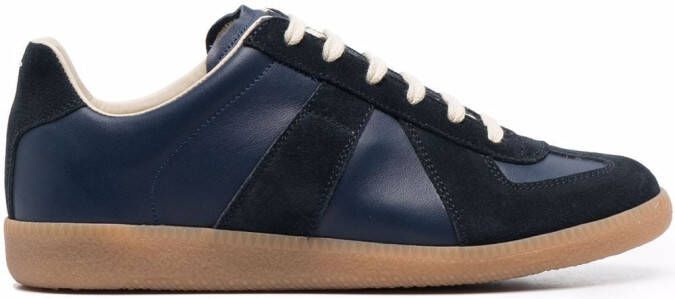 Maison Margiela Replica low-top leren sneakers Blauw