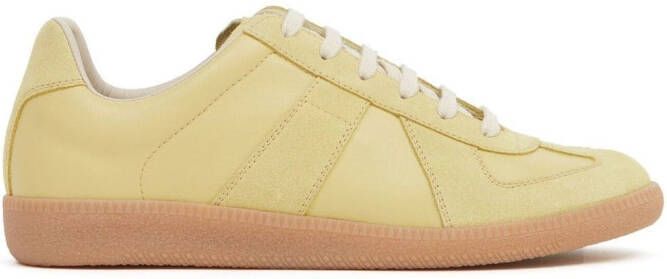 Maison Margiela Replica low-top leren sneakers Geel