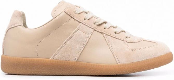 Maison Margiela Replica low-top leren sneakers Beige