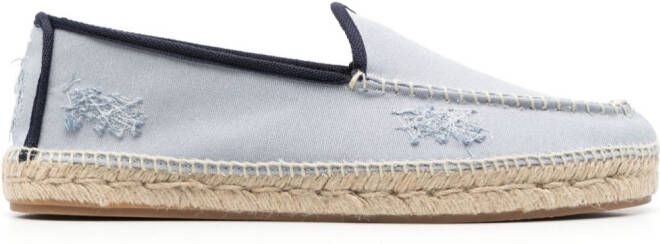 Maison Margiela Espadrilles met borduurwerk Blauw