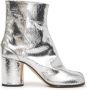 Maison Margiela Tabi 80mm enkellaarzen met spiegeleffect Zilver - Thumbnail 1