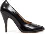 Maison Margiela Tabi 110mm lakleren pumps Zwart - Thumbnail 1