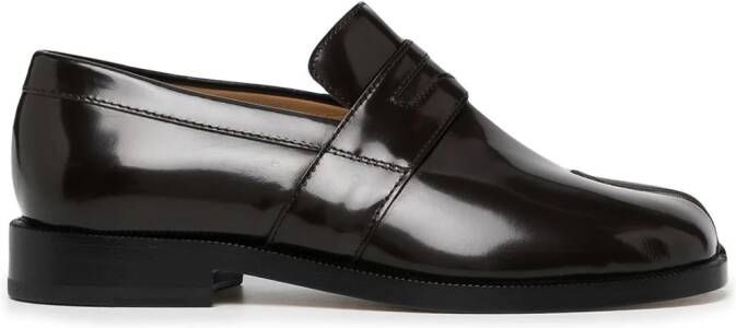 Maison Margiela Tabi leren loafers Bruin