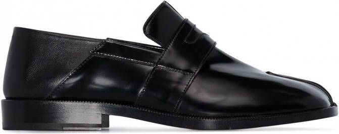 Maison Margiela Tabi leren loafers Zwart