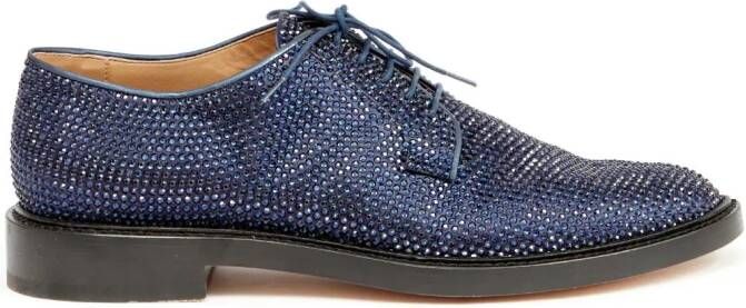 Maison Margiela Tabi rhinestone-embellished brogues Blauw