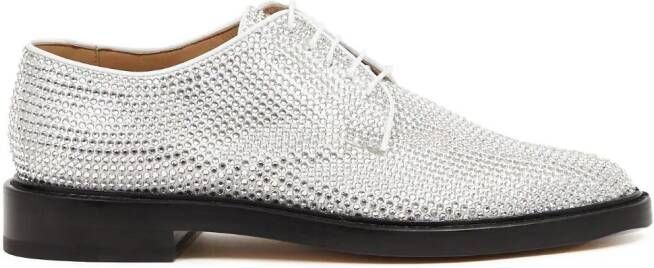 Maison Margiela Tabi brogues verfraaid met stras Wit