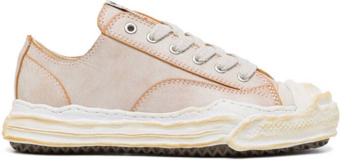 Maison MIHARA YASUHIRO Hank leren sneakers Bruin