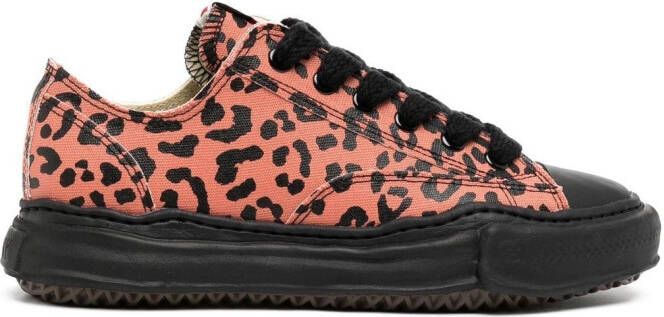 Maison MIHARA YASUHIRO Peterson sneakers met luipaardprint Roze