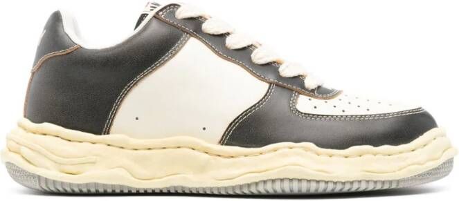 Maison MIHARA YASUHIRO Wayne leren sneakers Beige