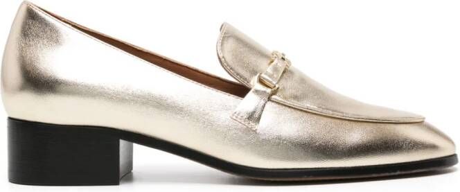 Maje Metallic loafers Goud