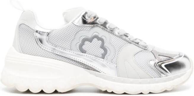 Maje M sneakers met mesh Zilver