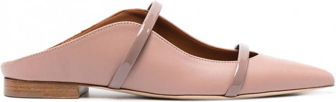 Malone Souliers Ballerina's met blokhak Roze